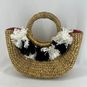Jade Tribe Straw Tote